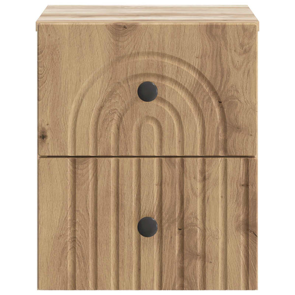 Wand-Nachttisch 2er-Set Artisan Eiche