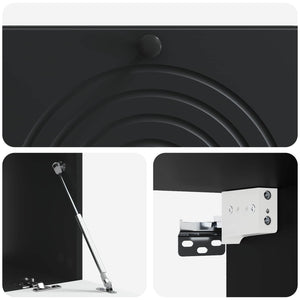 Wandmontierter TV-Schrank Schwarz 99 cm
