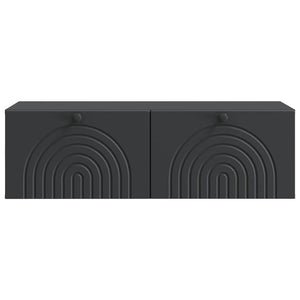 Wandmontierter TV-Schrank Schwarz 99 cm