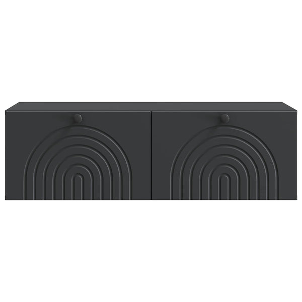 Wandmontierter TV-Schrank Schwarz 99 cm