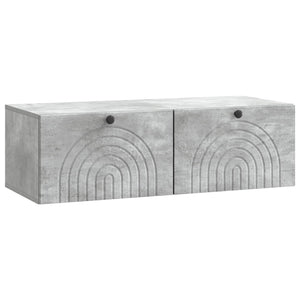 Wandmontierter TV-Schrank Betongrau 99 cm