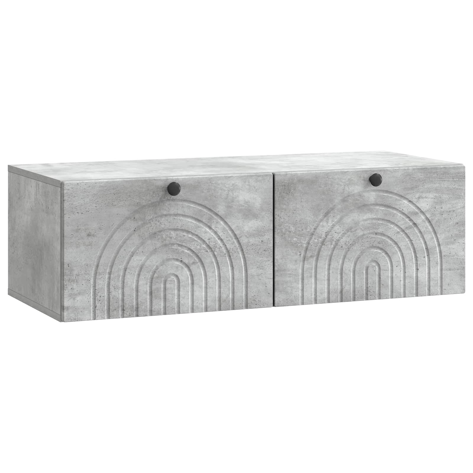 Wandmontierter TV-Schrank Betongrau 99 cm