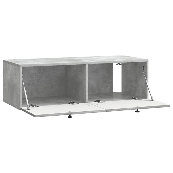 Wandmontierter TV-Schrank Betongrau 99 cm