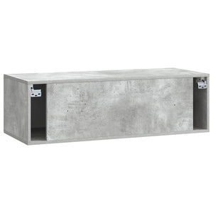 Wandmontierter TV-Schrank Betongrau 99 cm