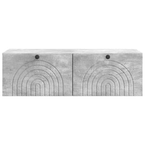 Wandmontierter TV-Schrank Betongrau 99 cm