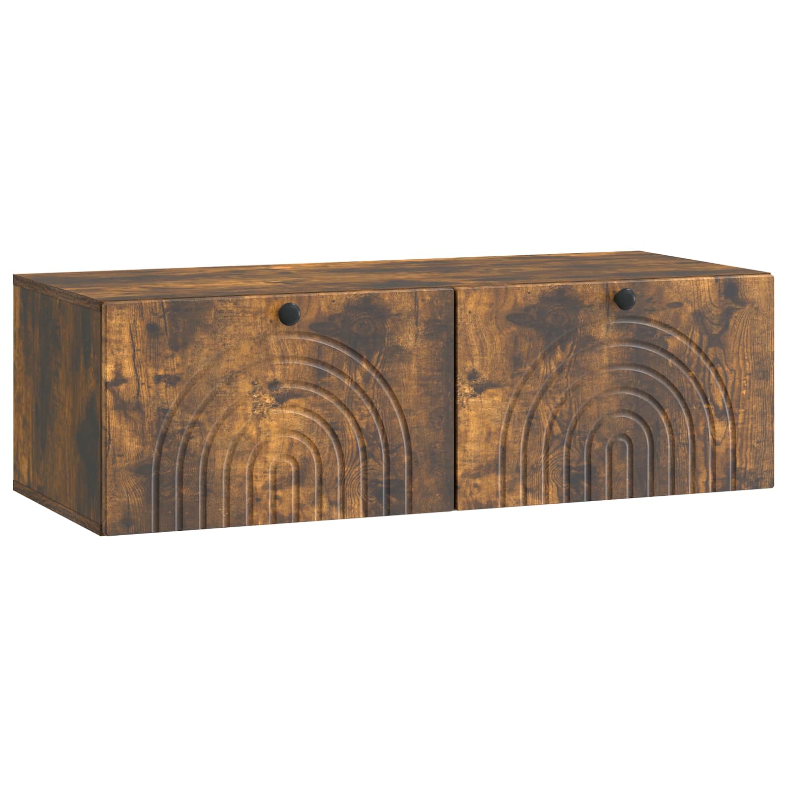 Wandmontierter TV-Schrank, Geräucherte Eiche, 99cm