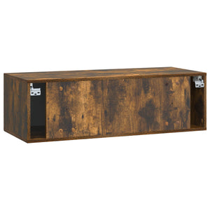 Wandmontierter TV-Schrank, Geräucherte Eiche, 99cm