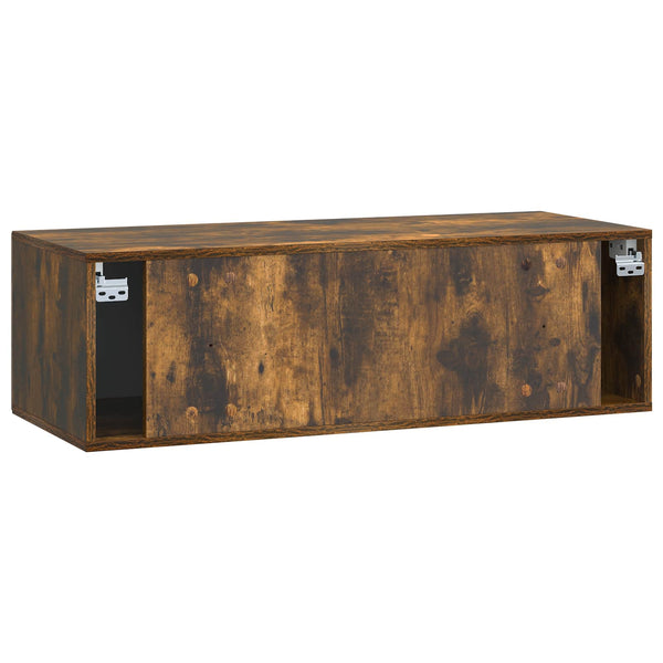 Wandmontierter TV-Schrank, Geräucherte Eiche, 99cm
