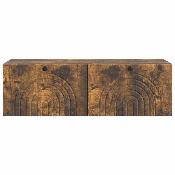 Wandmontierter TV-Schrank, Geräucherte Eiche, 99cm