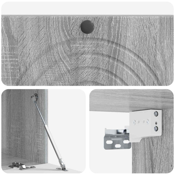 Wandmontierter TV-Schrank, Grau Sonoma, 99cm