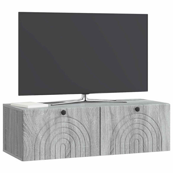 Wandmontierter TV-Schrank, Grau Sonoma, 99cm