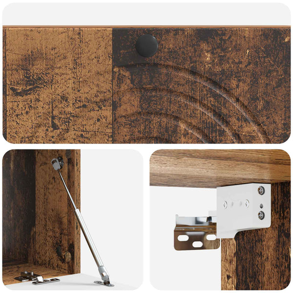 Wandmontierter TV-Schrank Altholz 99cm