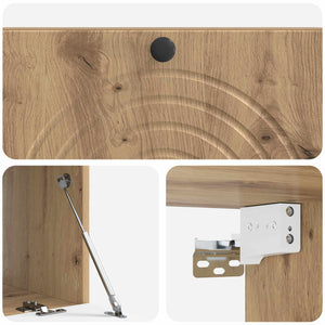 Wandmontierter TV-Schrank Artisan Eiche 99cm