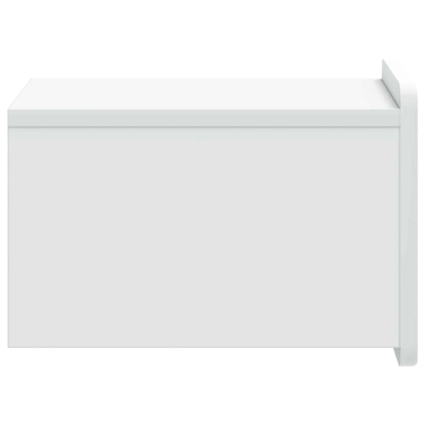 Wand-Nachttisch, 2er Set, Weiß