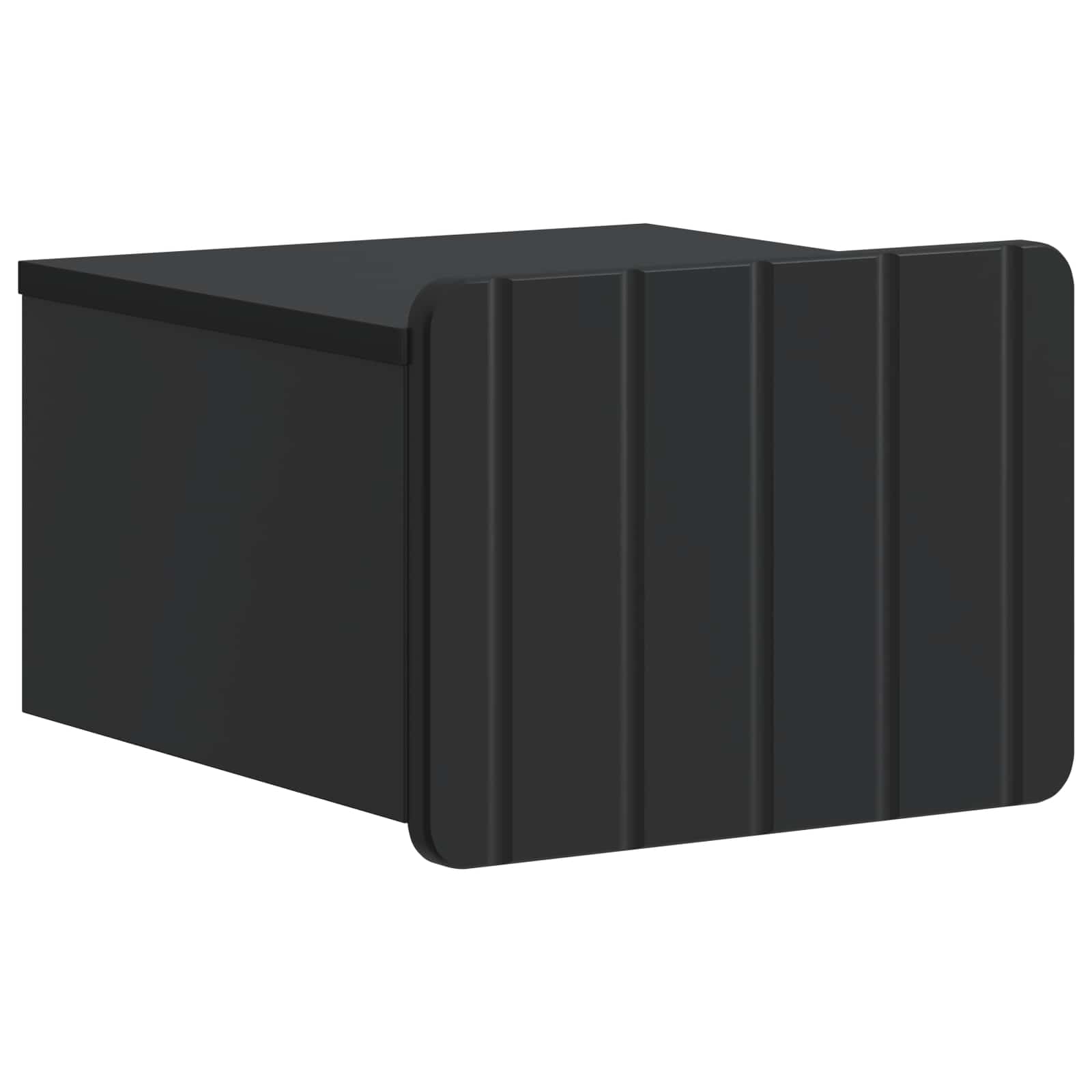 Wand-Nachttisch Schwarz 33x34,5x24cm