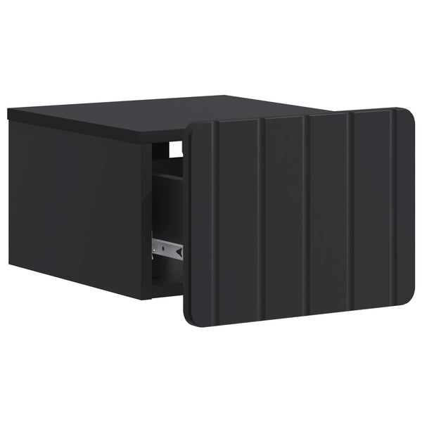 Wand-Nachttisch Schwarz 33x34,5x24cm