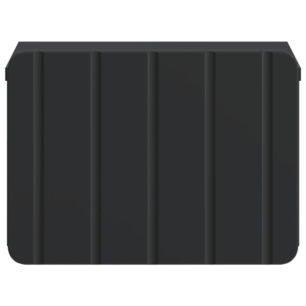 Wand-Nachttisch Schwarz 33x34,5x24cm