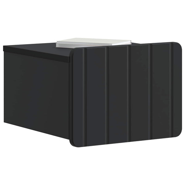Wand-Nachttisch Schwarz 33x34,5x24cm