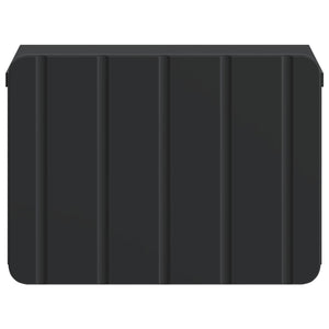 Wand-Nachttisch, 2er-Set, Schwarz, 33x34,5x24 cm