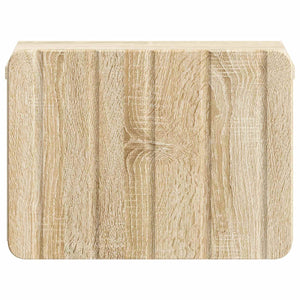 vidaXL Table de chevet murale chêne Sonoma 33 x 34,5 x 24 cm