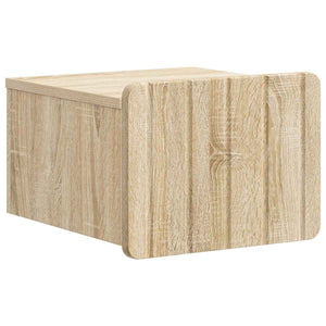 Wand-Nachttisch Sonoma Eiche, 2er-Set