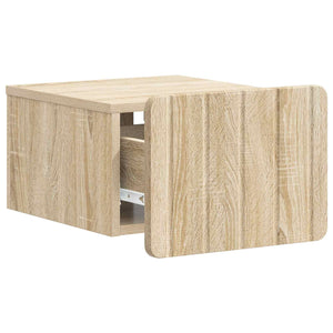 Wand-Nachttisch Sonoma Eiche, 2er-Set