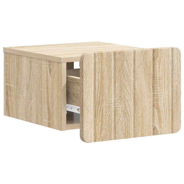 Wand-Nachttisch Sonoma Eiche, 2er-Set