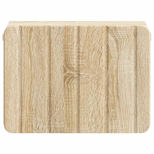 Wand-Nachttisch Sonoma Eiche, 2er-Set