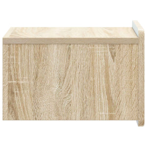 Wand-Nachttisch Sonoma Eiche, 2er-Set