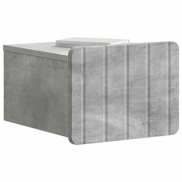 Wandmontierter Nachttisch Betongrau