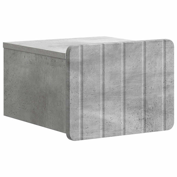 vidaXL Chevet mural 2 pcs Gris béton 33 x 34,5 x 24 cm