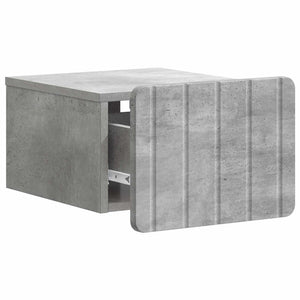 vidaXL Chevet mural 2 pcs Gris béton 33 x 34,5 x 24 cm