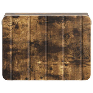 vidaXL Table de chevet murale Chêne fumé 33 x 34,5 x 24 cm