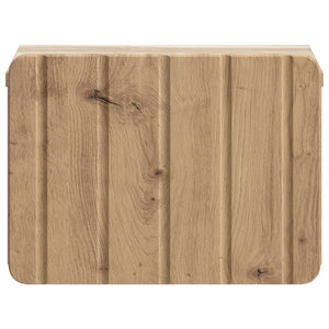 vidaXL Table de chevet murale Chêne artisan 33 x 34,5 x 24 cm