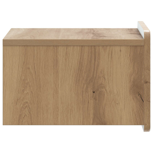 vidaXL Table de chevet murale Chêne artisan 33 x 34,5 x 24 cm