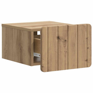 Wandmontierter Nachttisch Artisan-Eiche, 2er-Set