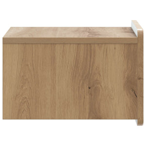 Wandmontierter Nachttisch Artisan-Eiche, 2er-Set