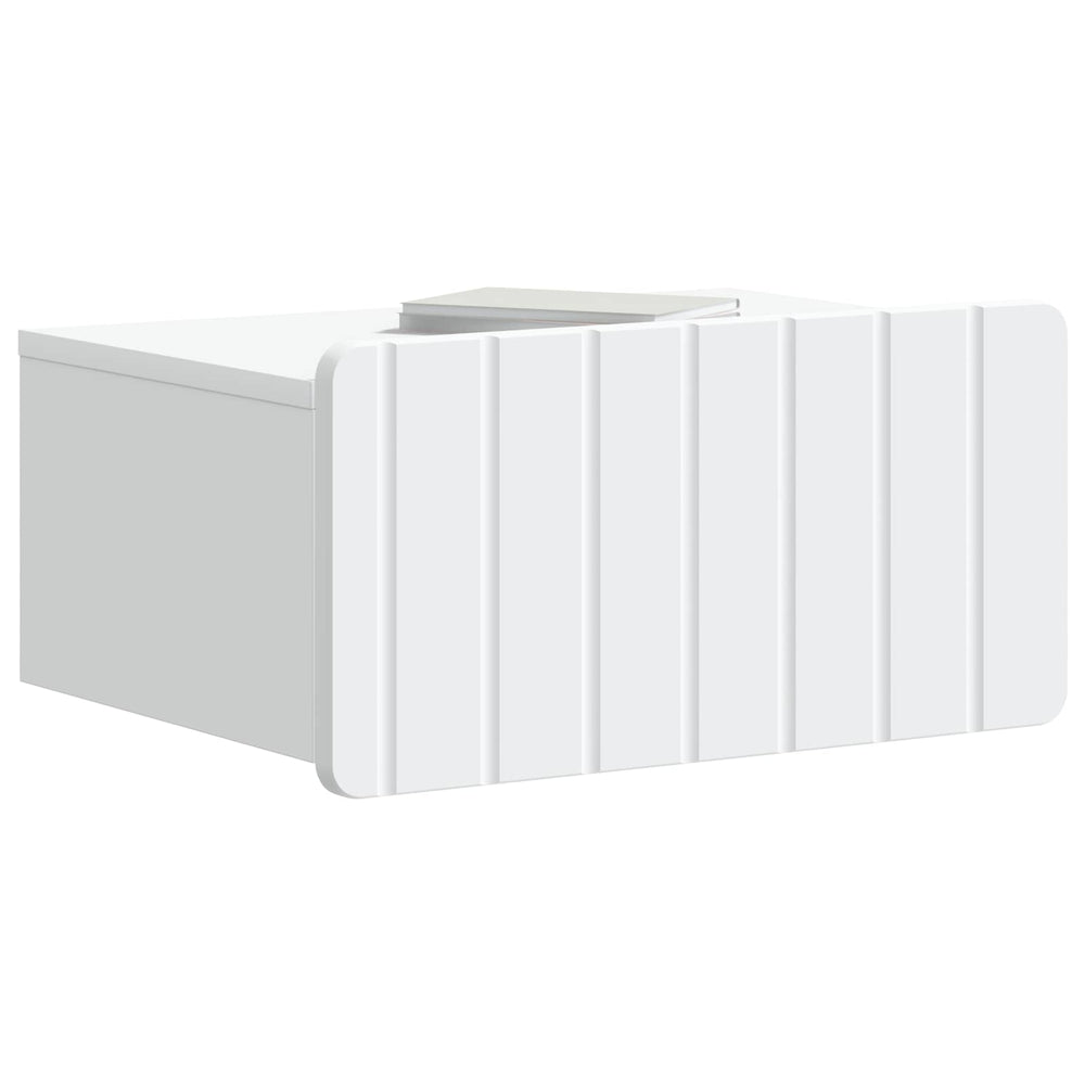vidaXL Wall-Mounted Bedside Table 2 pcs White 49 x 34.5 x 24 cm
