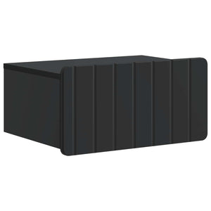 Wandmontierter Nachttisch Schwarz