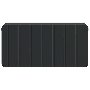Wand-Nachttisch, 2er-Set, Schwarz