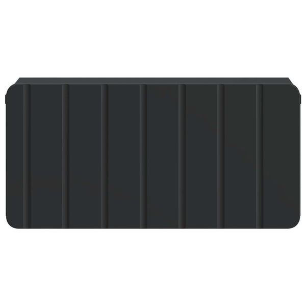 Wand-Nachttisch, 2er-Set, Schwarz