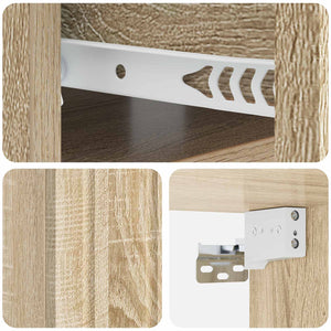 Wand-Nachttisch Sonoma-Eiche 49x34,5x24 cm