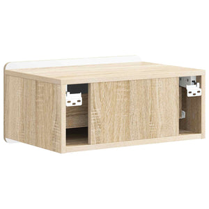 vidaXL Tables de chevet murales 2 pcs chêne Sonoma 49 x 34,5 x 24 cm