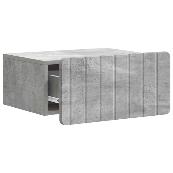 Wandmontierter Nachttisch Betongrau