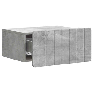 vidaXL Tables de chevet murales 2 pcs Gris béton 49 x 34,5 x 24 cm