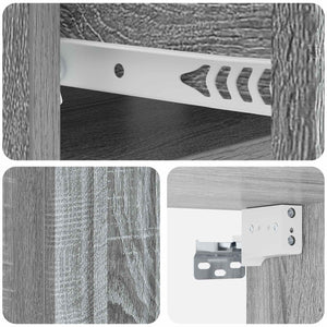 Wand-Nachttisch Grau Sonoma 49x34,5x24cm