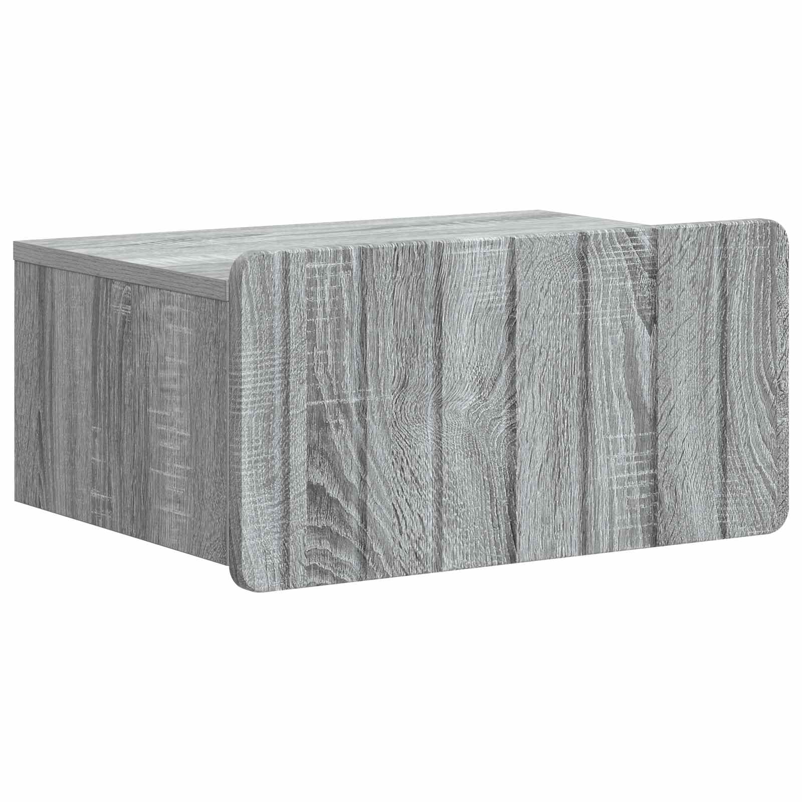 Wand-Nachttisch Grau Sonoma 49x34,5x24cm
