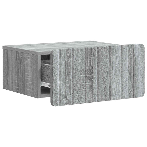 Wand-Nachttisch Grau Sonoma 49x34,5x24cm