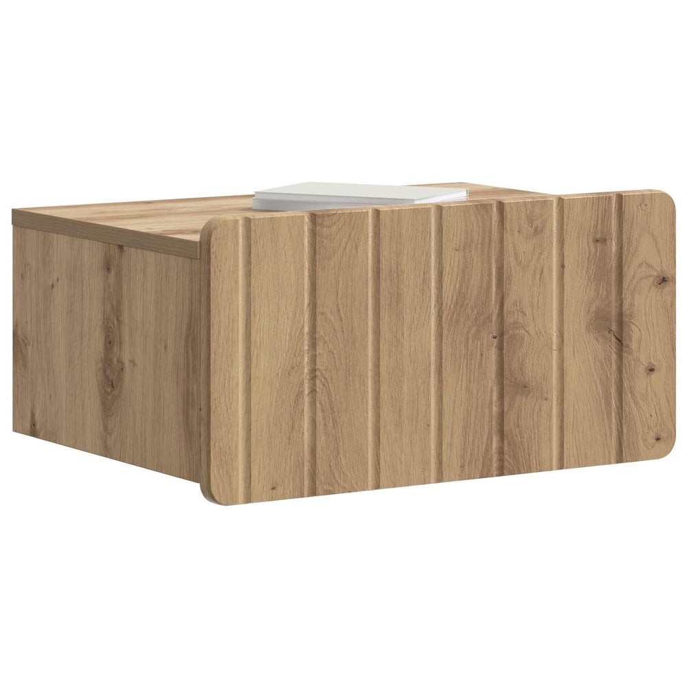 Wand-Nachttisch 2er-Set Artisan Eiche