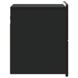 Schwarzer Wand-Nachttisch 33x34,5x43 cm